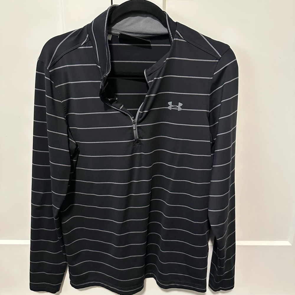 Striped Under Armor 1/4 Zip